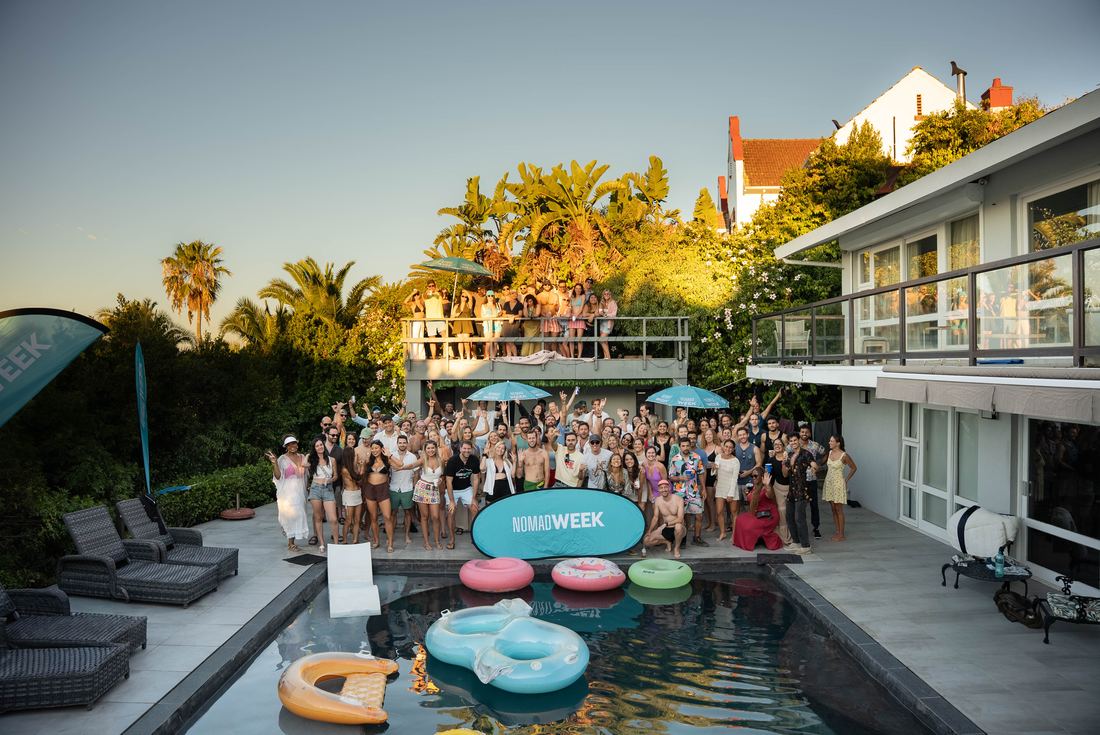 Nomad Week villa pool party in Cape Town
